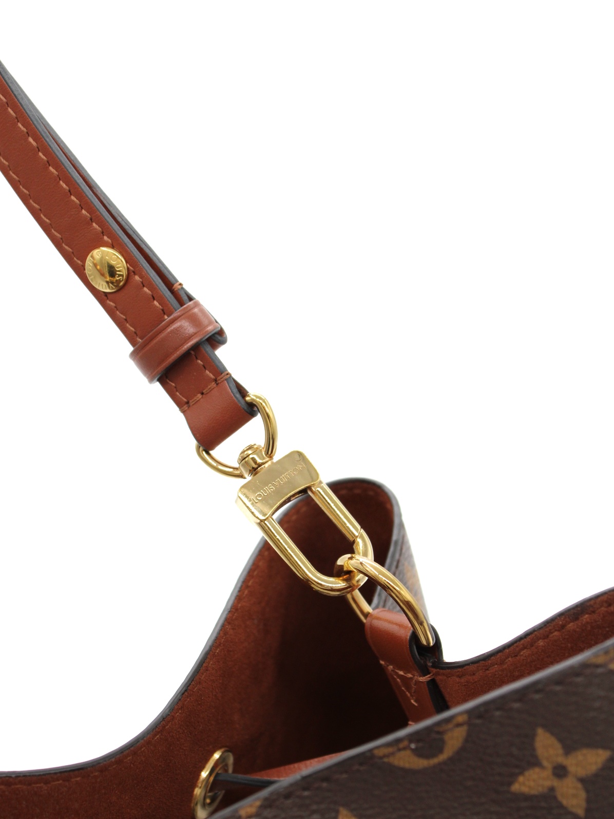 Borsa Louis Vuitton NéoNoé MM in monogram ed inserti marrone thumb