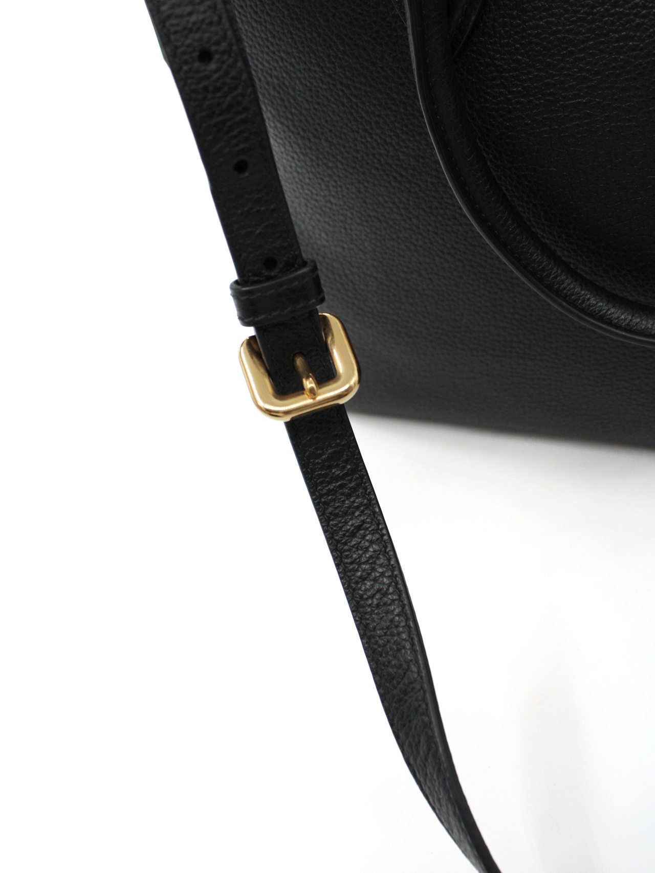 Shopper Prada in pelle nera martellata thumb