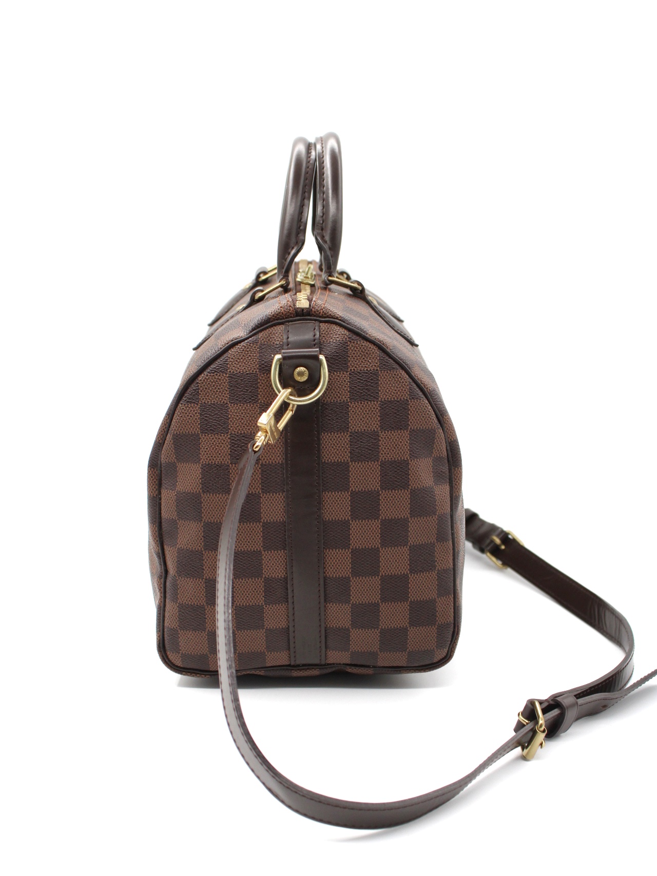 Bauletto Louis Vuitton Speedy 30 bandouliere in damier ebene thumb
