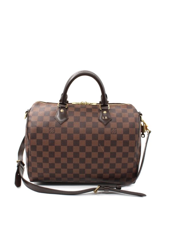 Bauletto Louis Vuitton Speedy 30 bandouliere in damier ebene