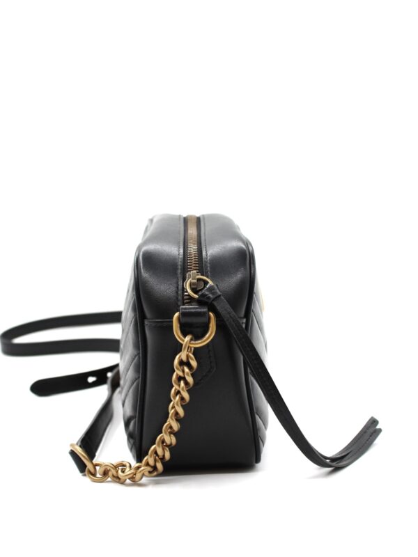 Borsa Gucci Marmont 24 in pelle nera