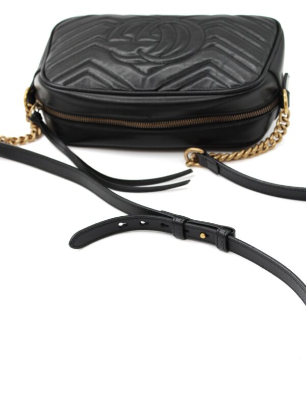 Borsa Gucci Marmont 24 in pelle nera