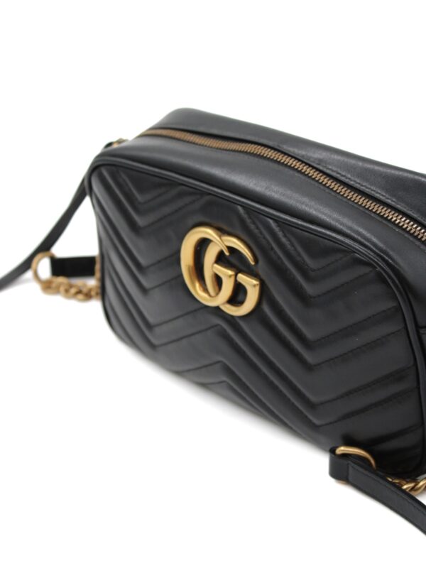 Borsa Gucci Marmont 24 in pelle nera