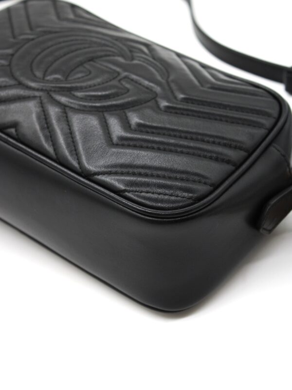 Borsa Gucci Marmont 24 in pelle nera