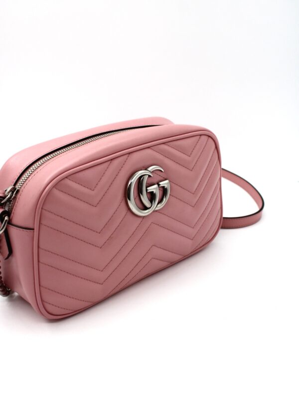 Borsa Gucci Marmont 24 in pelle rosa