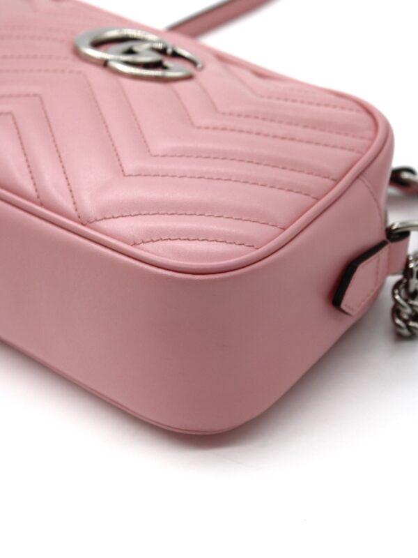 Borsa Gucci Marmont 24 in pelle rosa