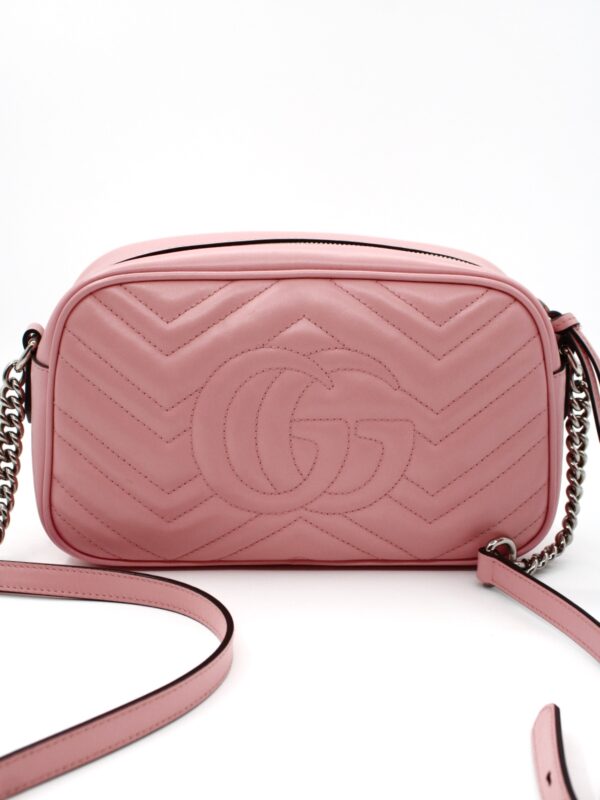 Borsa Gucci Marmont 24 in pelle rosa