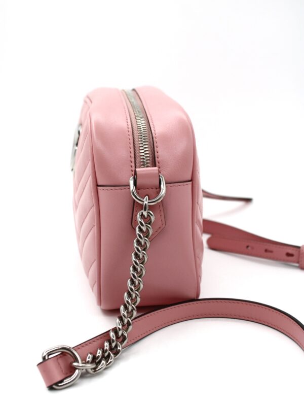 Borsa Gucci Marmont 24 in pelle rosa