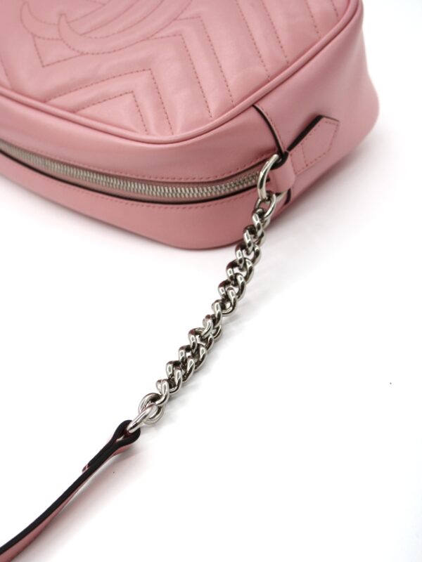 Borsa Gucci Marmont 24 in pelle rosa