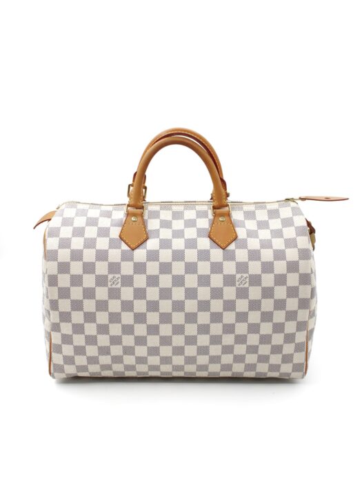 Borsa Louis Vuitton Speedy 35 Damier azur