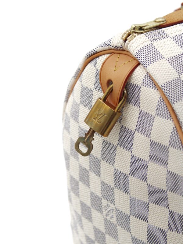 Borsa Louis Vuitton Speedy 35 Damier azur