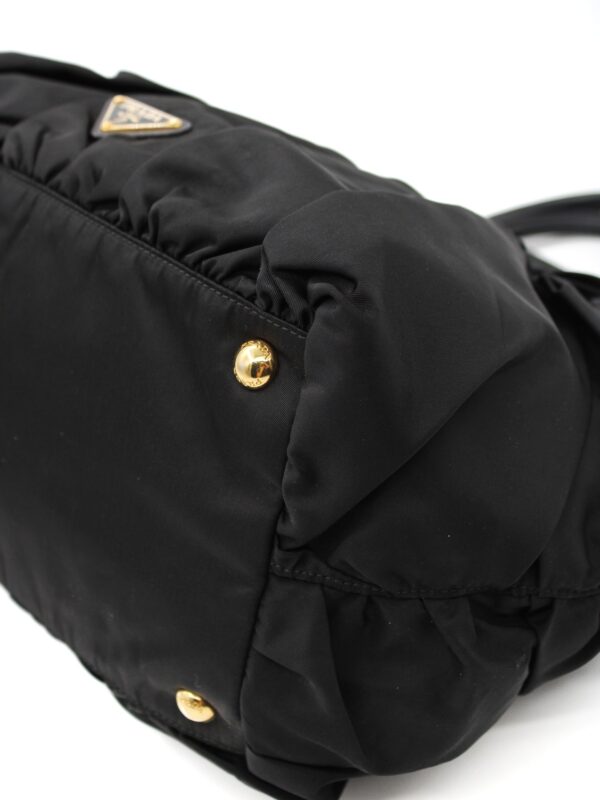 Borsa Prada in tela vela arricciata