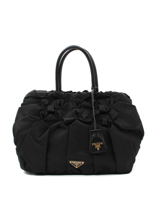Borsa Prada in tela vela arricciata