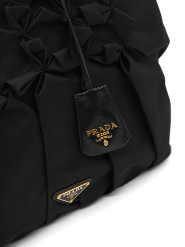 Borsa Prada in tela vela arricciata