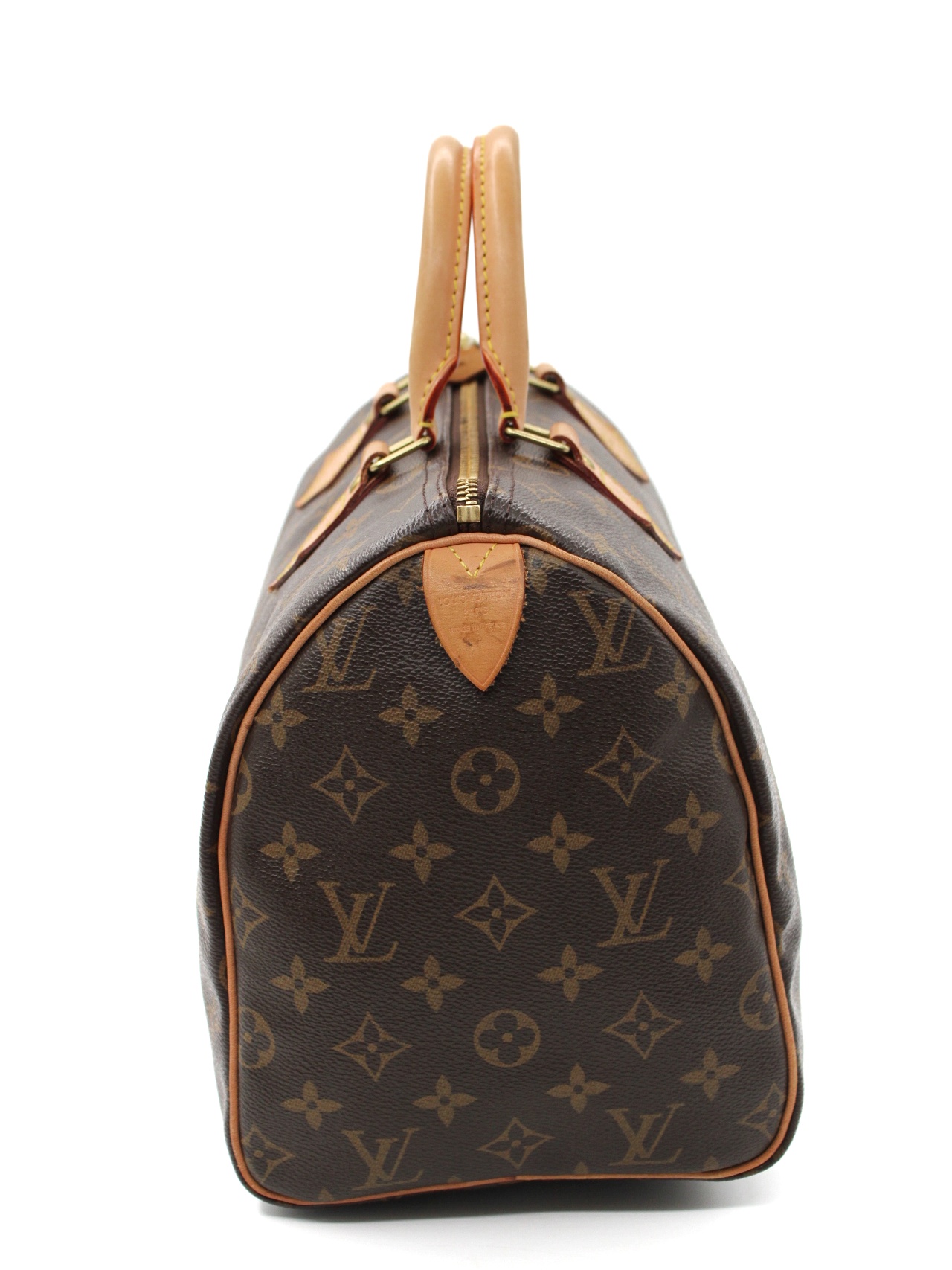 Louis Vuitton Speedy 30 monogram con iniziali R P thumb