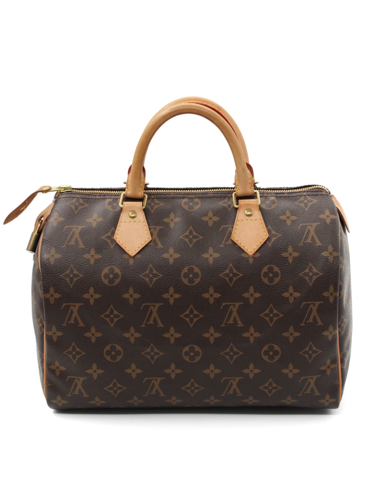 Louis Vuitton Speedy 30 monogram con iniziali R P thumb