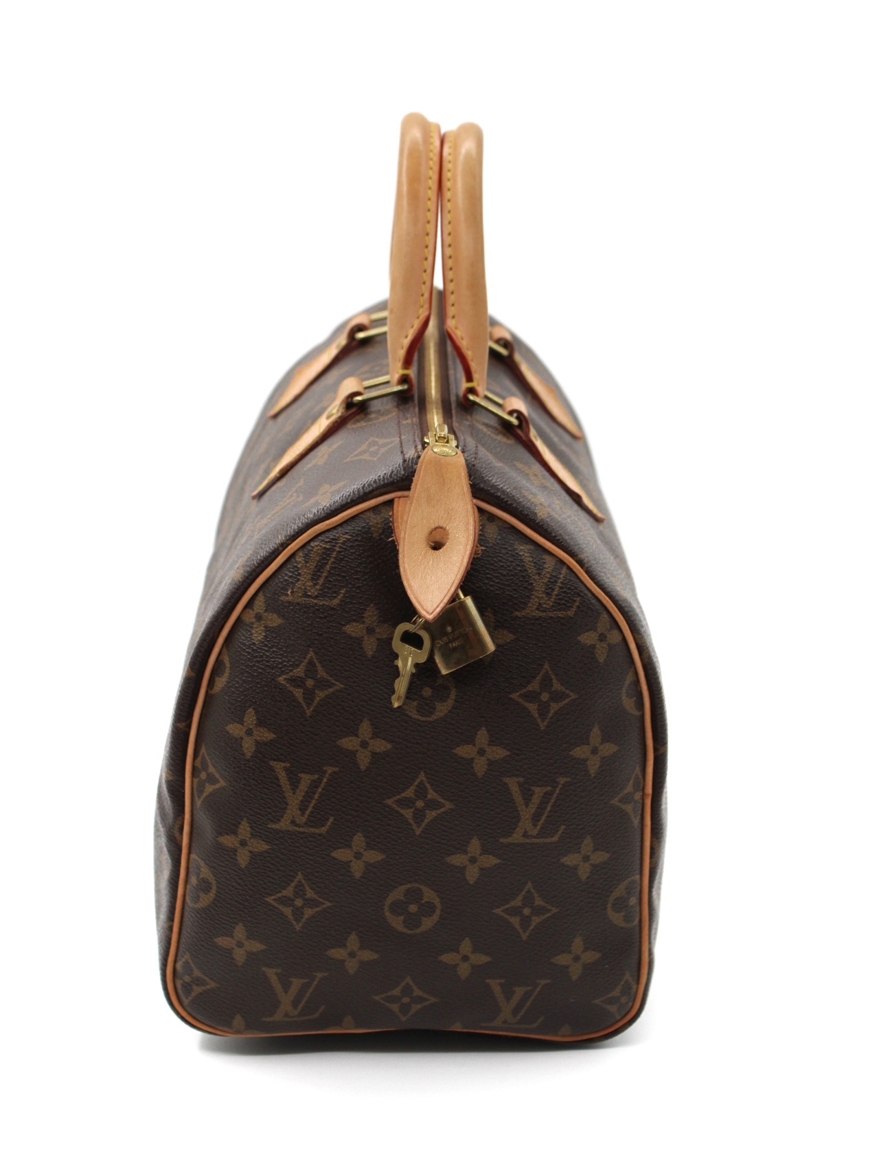 Louis Vuitton Speedy 30 monogram con iniziali R P thumb