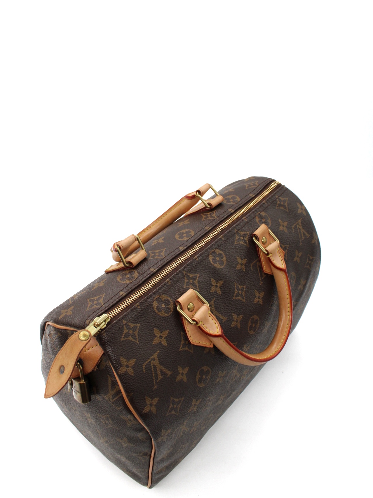 Louis Vuitton Speedy 30 monogram con iniziali R P thumb