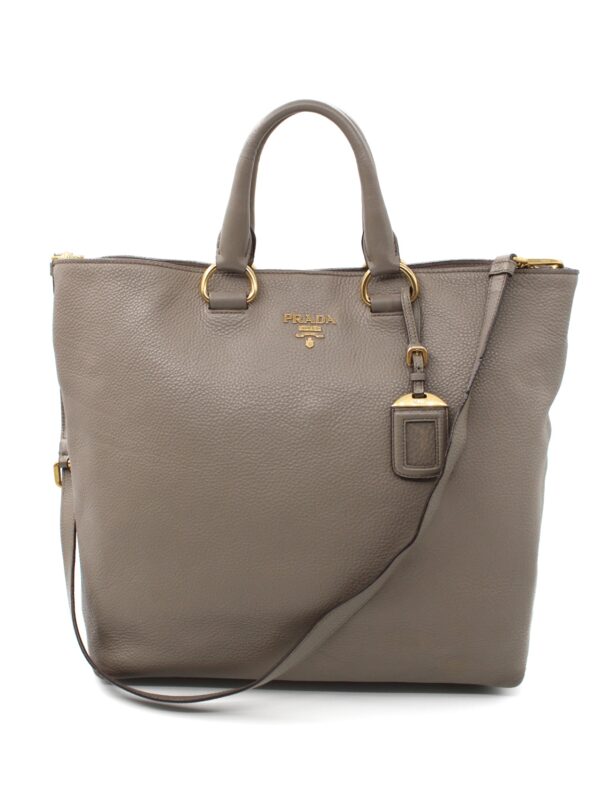 Shopper Prada in pelle martellata