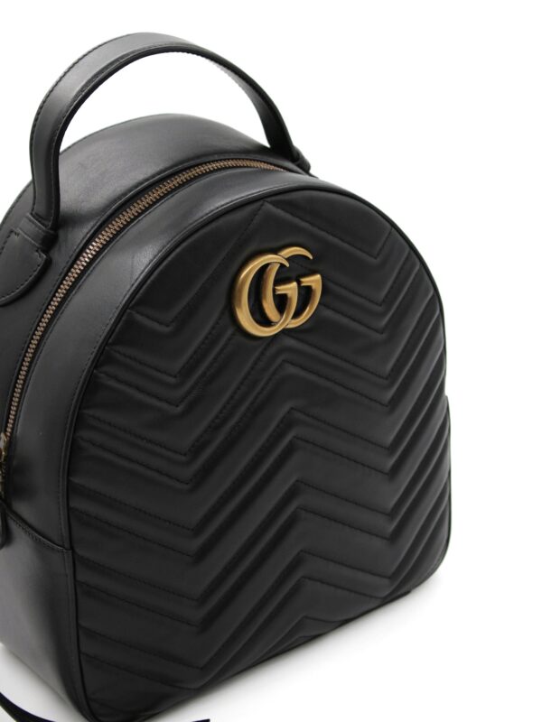 Zaino Gucci Marmont in pelle nera