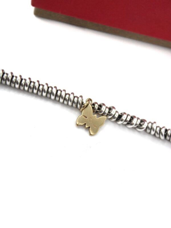 Bracciale DoDo Rondelle Con Charm Farfalla