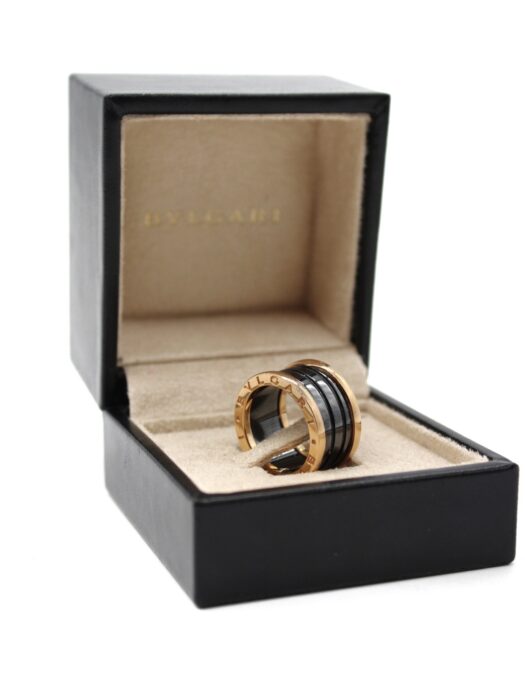 Anello Bulgari Bzero1 Oro Giallo e Ceramica nera