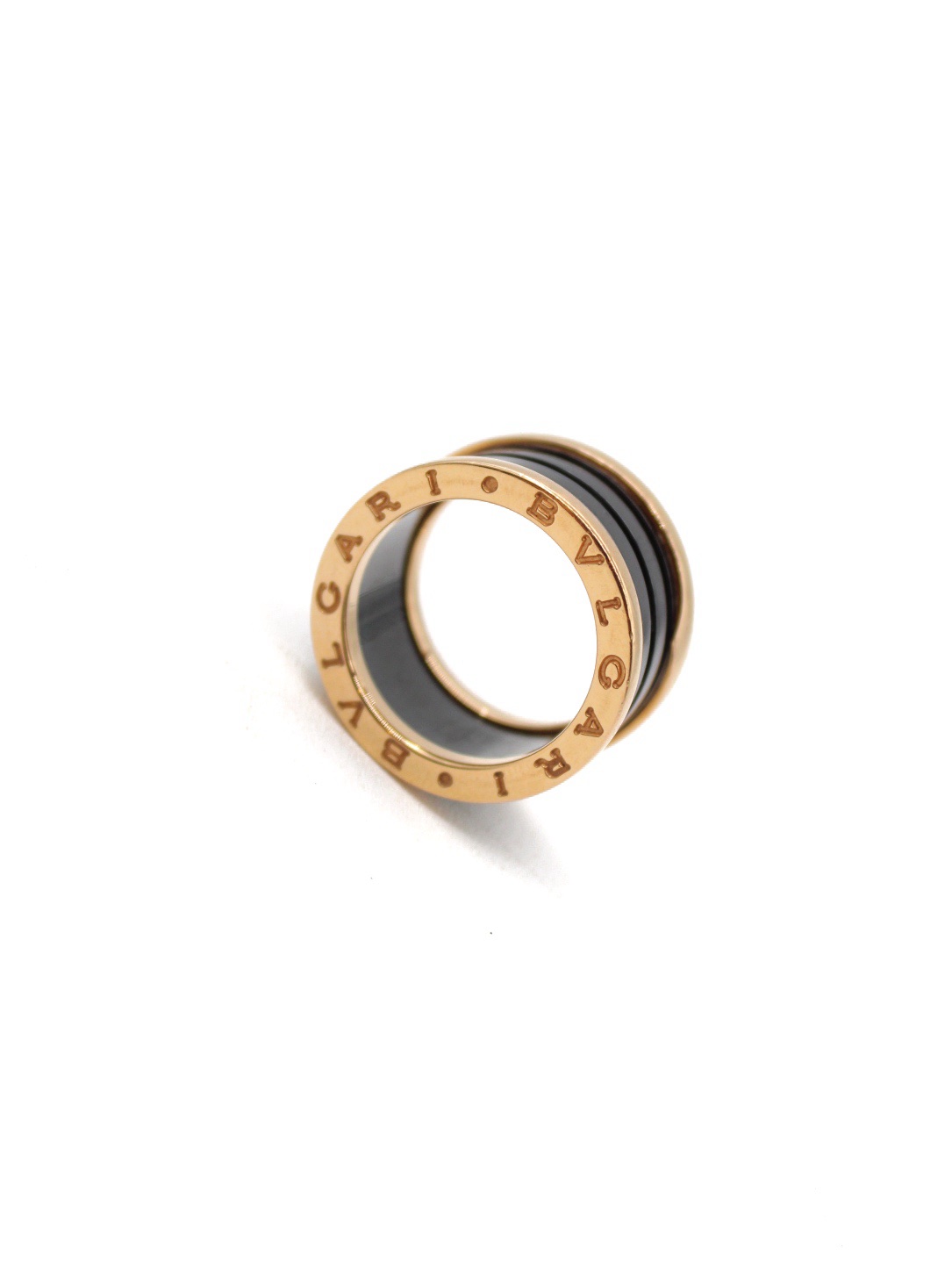 Anello Bulgari Bzero1 Oro Giallo e Ceramica nera thumb