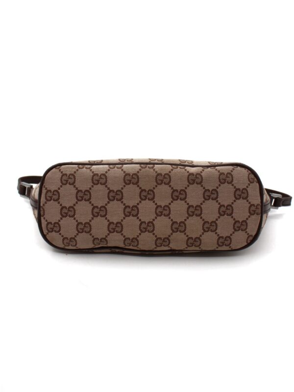 Pochette Gucci In Tessuto GG e Pelle Marrone