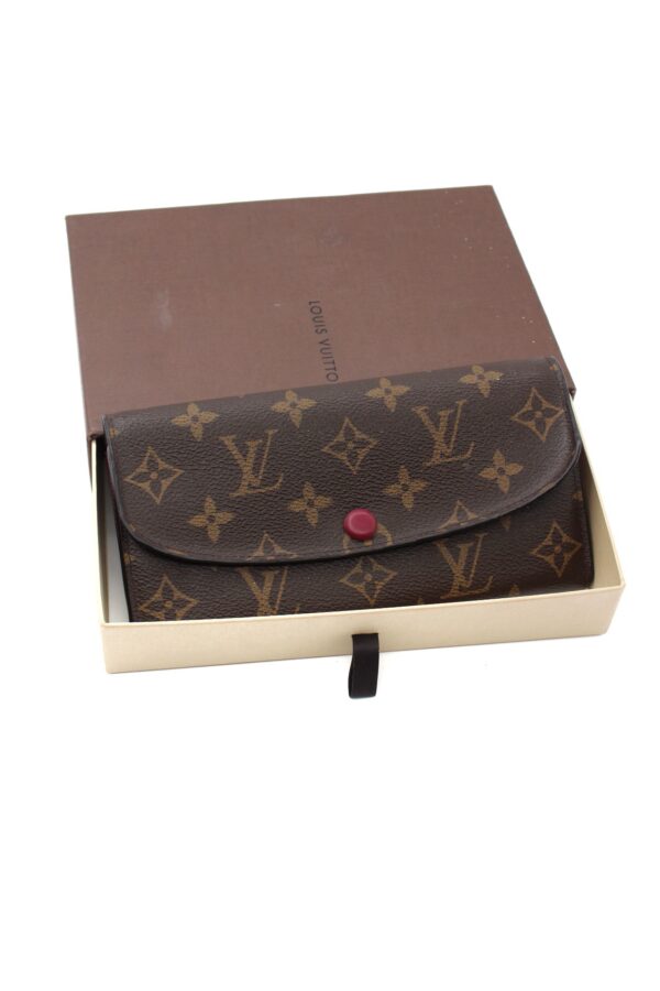 Portafoglio Louis Vuitton Emilie Monogram Fucsia