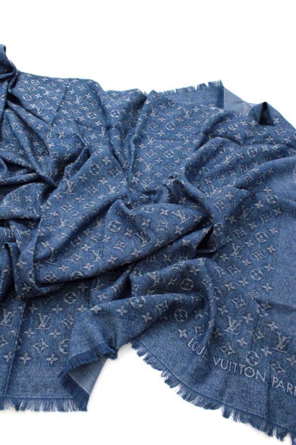 Scialle Louis Vuitton Denim Blu