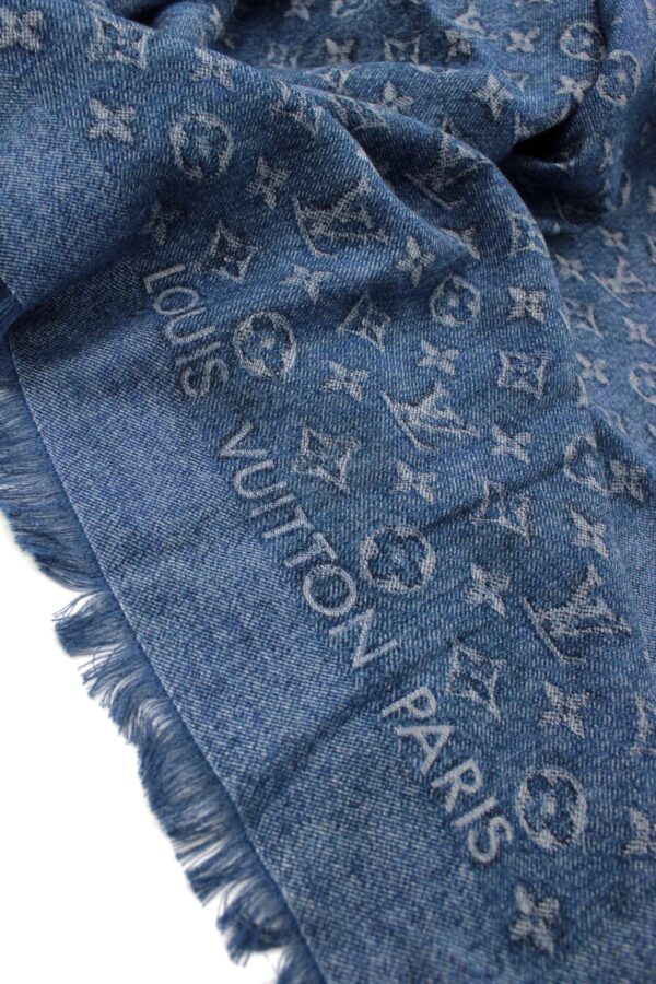 Scialle Louis Vuitton Denim Blu