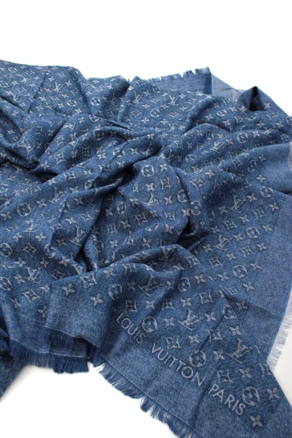 Scialle Louis Vuitton Denim Blu
