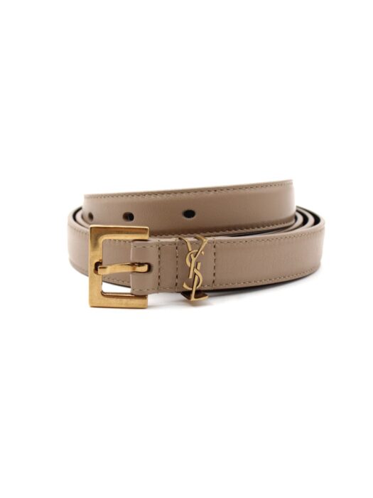 Cintura Saint Laurent Cassandre Beige