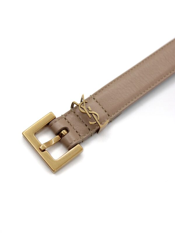 Cintura Saint Laurent Cassandre Beige
