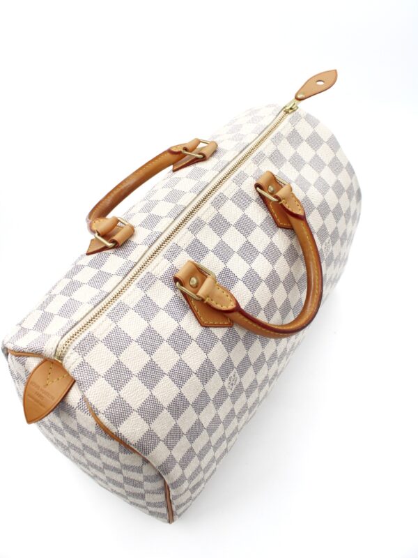Borsa Louis Vuitton Speedy 35 Damier azur