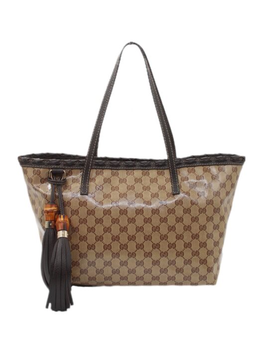 Borsa Gucci Bamboo in tela Crystal