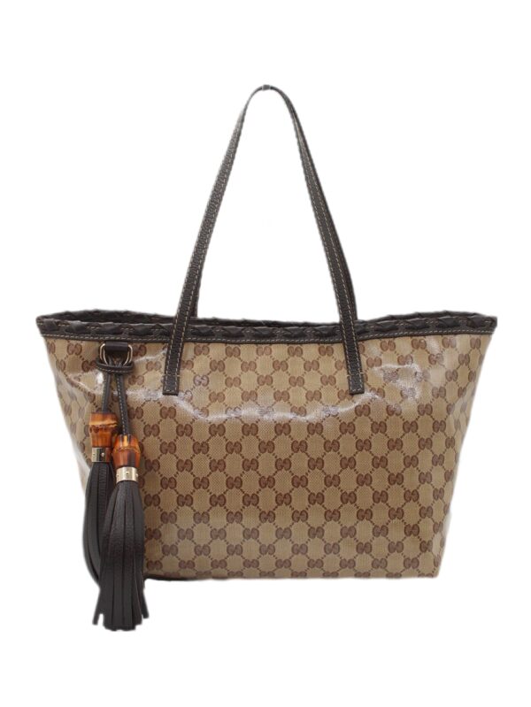 Borsa Gucci Bamboo in tela Crystal