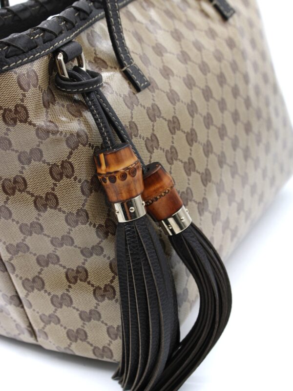 Borsa Gucci Bamboo in tela Crystal