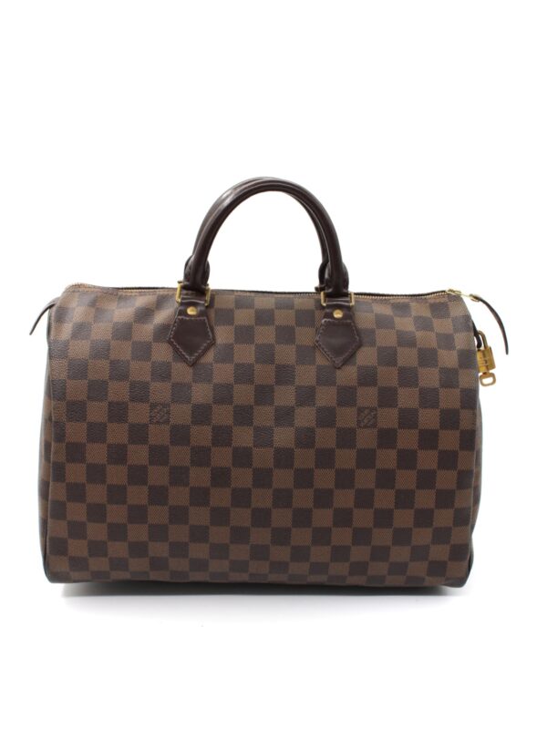Borsa Louis Vuitton Speedy 35 in damier ebene