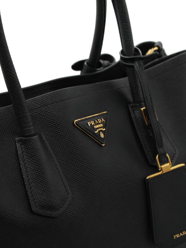 Borsa Prada Double in pelle nera