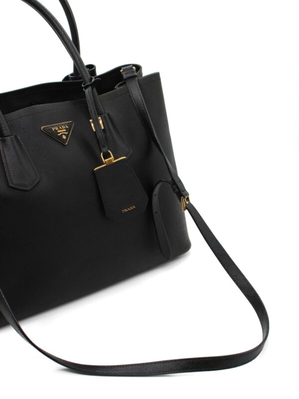 Borsa Prada Double in pelle nera