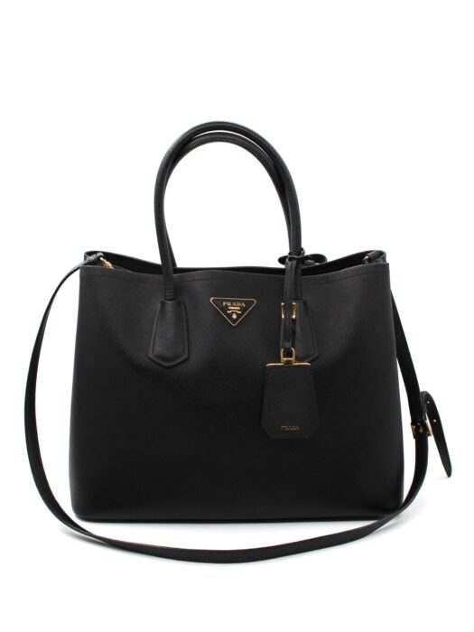 Borsa Prada Double in pelle nera
