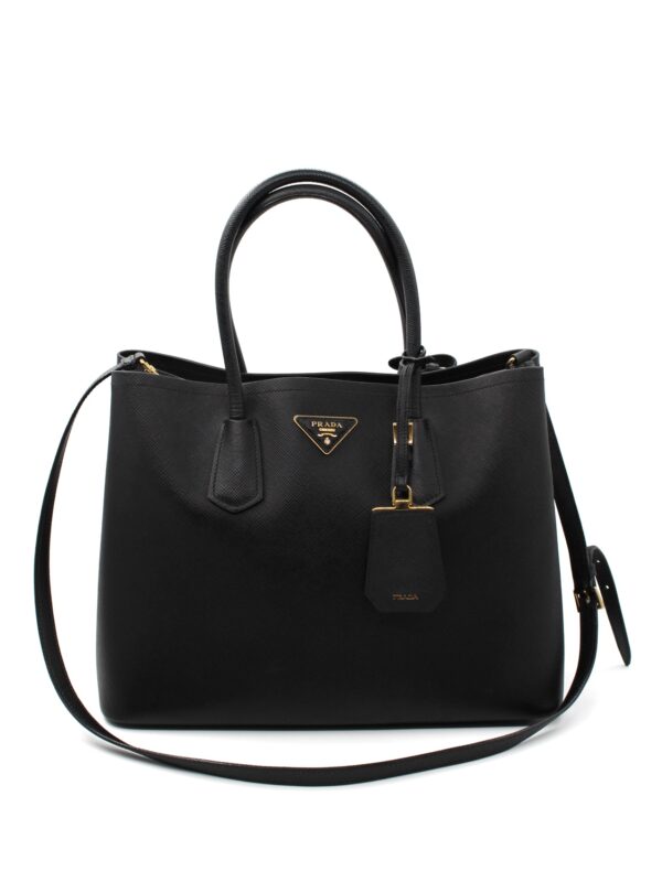 Borsa Prada Double in pelle nera