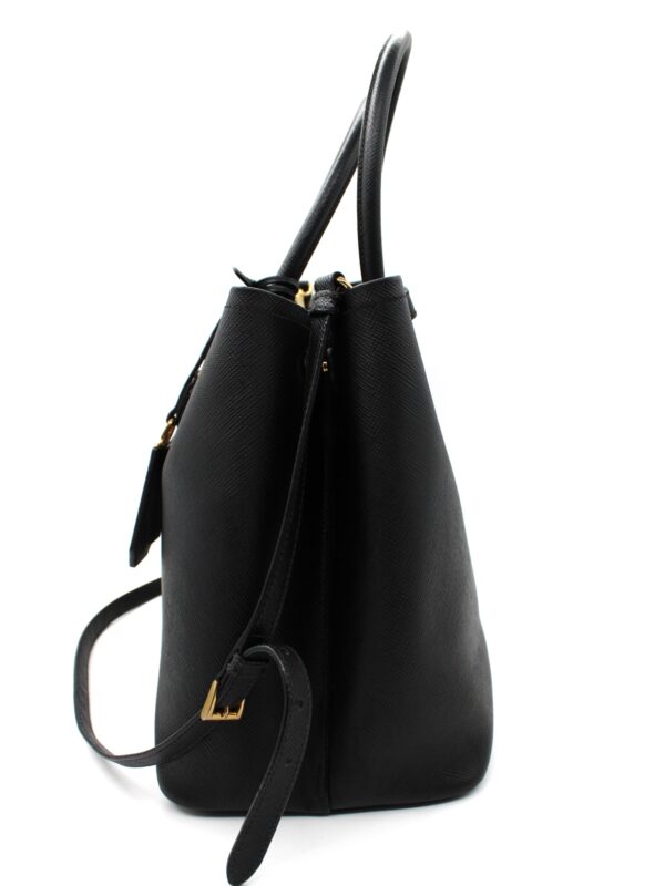 Borsa Prada Double in pelle nera
