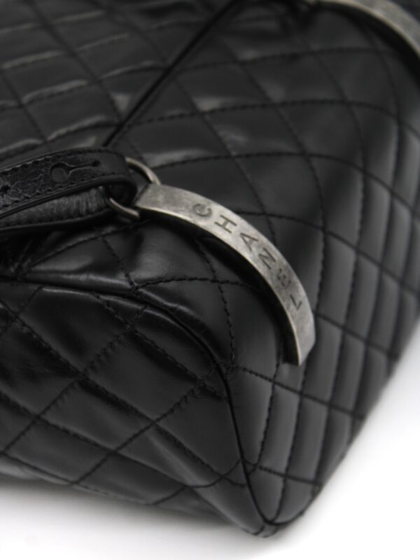 Zaino Chanel in pelle nero Matelassé