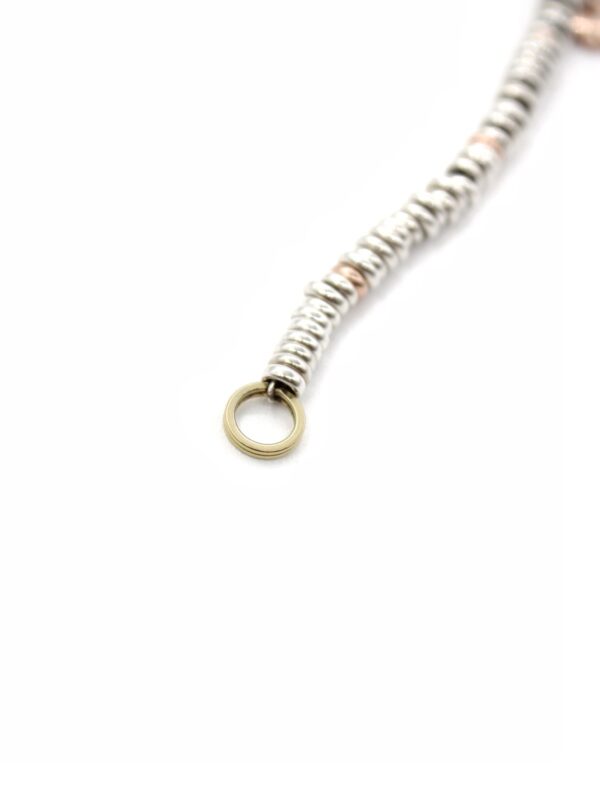 Bracciale Dodo Rondelle Argento e Oro Rosa