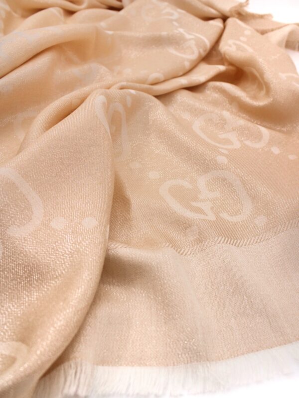 Scialle Gucci GG Jacquard In Lamè