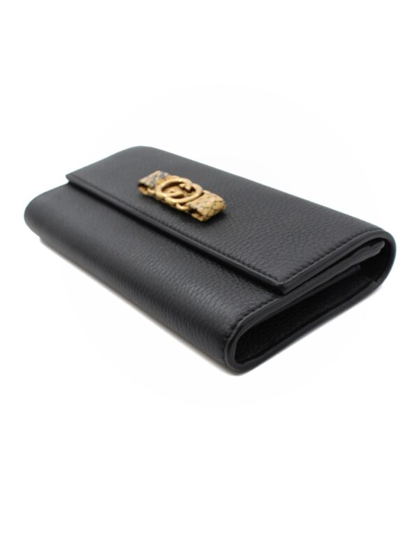 Portafoglio Gucci G Interlocking In Pelle Nera
