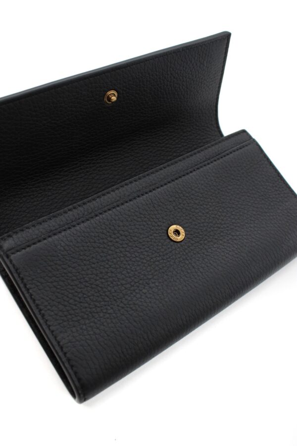 Portafoglio Gucci G Interlocking In Pelle Nera