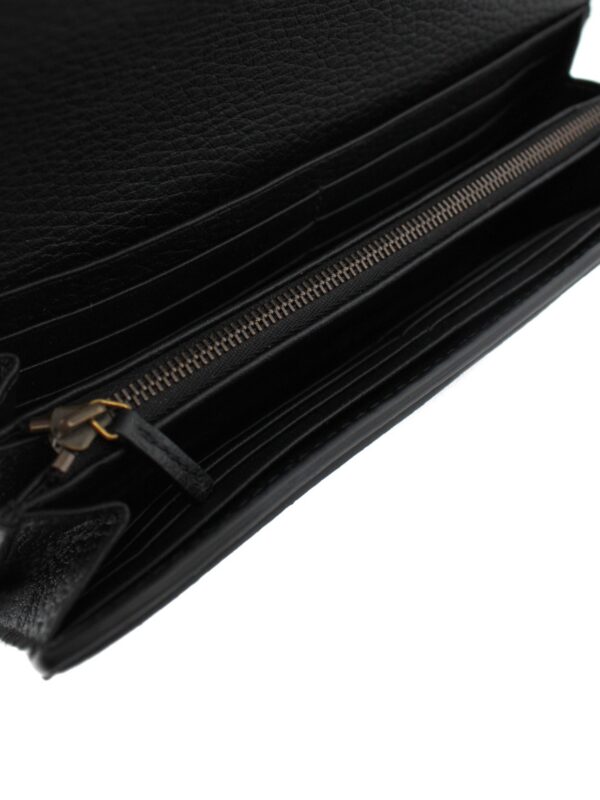 Portafoglio Gucci G Interlocking In Pelle Nera